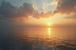 Sunset Over Lake Background Product Image 1