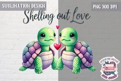 Valentine Love Animals Cute Quote Sublimation Design PNG Product Image 1