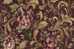 Baroque Florals pattern Background Product Image 1