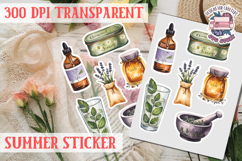 Summer sticker Cute flowers Love Picnic Beach Spring Product Image 1
