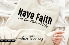 Have Faith God Sleeve - Sleeve SVG Design, T-Shirt Design Product Image 1