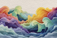 Ocean Wave Painting Background Product Image 1