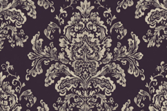 Purple Damask Pattern Background Product Image 1
