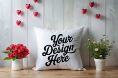 Valentine Pillow Mockup | Valentine's Day Mockup, JPG Product Image 1