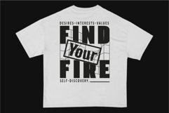 Find Your Fire Streetwear Typography T-shirt Design Product Image 1
