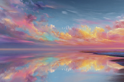 Above Clouds Sunset Background Wallpaper Product Image 1