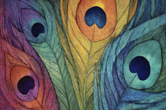 Peacock Feathers Background Product Image 1
