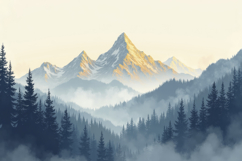 Misty Mountain Background Product Image 1