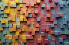 Geometric Cubes Background Wallpaper Product Image 1