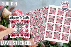 Love sticker Sheet Valentine Day Sign Lettering PNG 14 feb Product Image 1