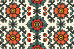 Colorful Floral Pattern Background Product Image 1