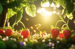 Musk Strawberry Background Wallpaper Product Image 1