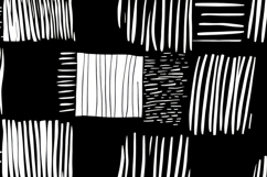 Black and White Ethnic Geometric Background Wallpaper Product Image 1