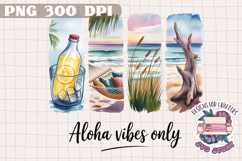 Summer Beach Brushstrokes PNG Sublimation Seaside Coastal Product Image 1