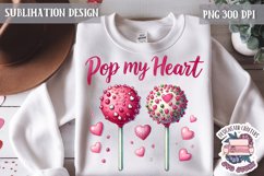 Valentine Love Quote Cute Heart Sublimation Design PNG Sweet Product Image 1