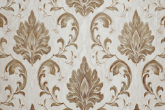 Beige Damask Pattern Background Wallpaper Product Image 1