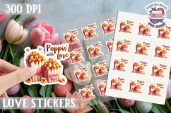 Love sticker Sheet Valentine Day Lovers Funny Sweets PNG Product Image 1