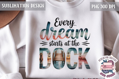 Summer Beach Sea Quote Watercolor Sublimation PNG Product Image 1