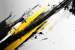 Abstract Painting of Black and Yellow Stripes Background Product Image 1