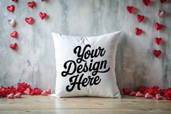 Valentine Pillow Mockup | Valentine's Day Mockup, JPG Product Image 1