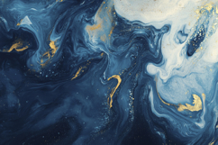 Abstract Blue and Gold Marble Texture Background Wallpaper Product Image 1
