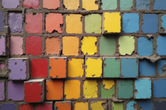 Colorful Bricks Background Wallpaper Product Image 1