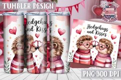 Sublimation Tumbler WRAP Love Design Quote Watercolor Animal Product Image 1