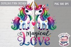 Valentine Love Animals Cute Quote Sublimation Design PNG Product Image 1