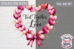 St Valentine’s Coquette Bow PNG Holidays Funny Watercolor Product Image 1