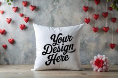 Valentine Pillow Mockup | Valentine's Day Mockup, JPG Product Image 1