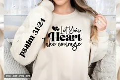 Let Your Heart Take - Christian Sleeve T-Shirt Design Product Image 3