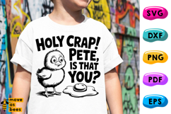 Holy Crap Pete Is That You? Svg, Png,Fried Egg, Funny Easter Product Image 1