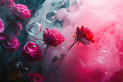 Damask Roses Background Wallpaper Product Image 1