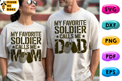 My Favorite Soldier Calls Me Mom, Svg, Png, Military Dad Svg Product Image 1