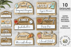 Family interactive fridge magnets Bundle Laser Cut Product Image 1