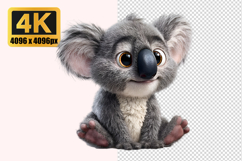 Cute Baby Koala Transparent PNG Product Image 1