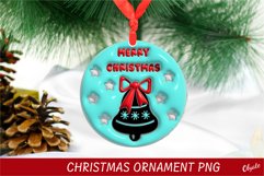 3D Puff Christmas Ornament Sublimation. 3D Inflated Design Product Image 1