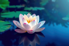 Lotus Flower Flowing Water Background Product Image 1