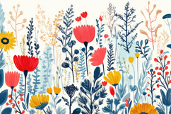 Colorful Floral Background Wallpaper Product Image 1