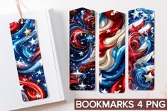 4th of July Bookmarks Sublimation - 4th of July Flag PNG Product Image 1
