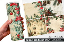 Christmas Tree Tumbler Wrap| Christmas Tumbler Wrap Design Product Image 1