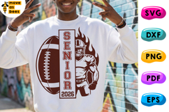 Football Senior 2026 Svg, Png, Gridiron Season, Senior Night Product Image 1