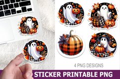 Halloween Ghost Sticker Printable | High Quality 300 Dpi Product Image 1