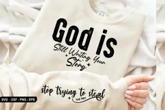 God is Still Sleeve - Sleeve SVG Design, T-Shirt Design Product Image 1