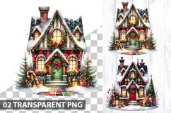 Christmas Home Sublimation - Christmas Clipart PNG Product Image 1