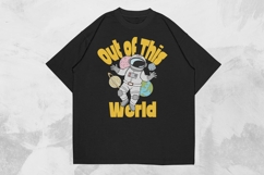 Funny Cartoon Astronaut T-shirt Design Bundle Product Image 6