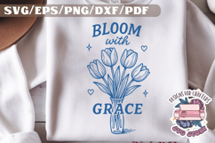 Flowers Hand drawn Quote Vintage SVG Motivational Daisy Product Image 1