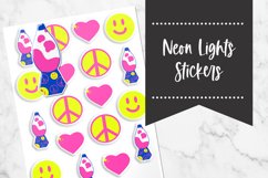 90s Neon Lights Stickers Product Image 1