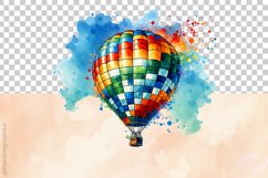 Hot Air Ballon Clipart - PNG File Product Image 5