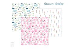 Watercolor Floral Digital Papers Pack Product Image 5